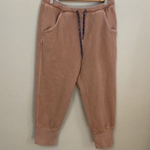 Free People Movement Blush Pink Cropped Jogger Sweatpants